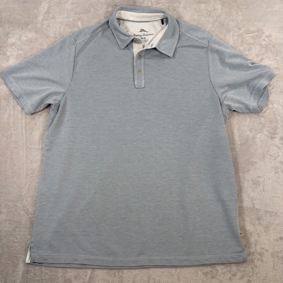 Tommy Bahama Mens Polo Shirt Blue Casual Size M - Picture 2 of 7